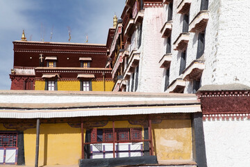 The Potala Palace in Lhasa,Tibet, Cina. It was formerly the winter palace of Dalai Lamas