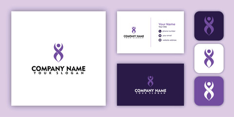 Abstract Human Figure Logo Design with Complete Corporate Branding Presentation.