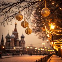Realistic Festive Background with Soft Golden Lighting