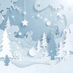 Generative AI, A pop-up book-inspired Christmas abstract background 