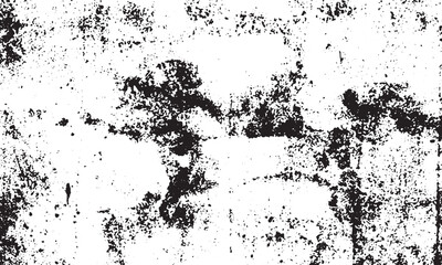 Fototapeta premium Black Speckled Grunge Overlay Texture on a Bright White Background, Ideal for Creating Aged Photo Effects, Urban Poster Filters, Distressed Product Mockups, and Vintage Graphic Design