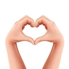 Obraz premium Hands forming a heart shape