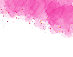 Obraz premium Pink Watercolor Abstract Texture Splash on Transparent Background