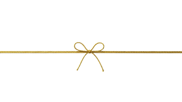 A thin yellow line with a looped wire crossing it on a black background - Powered by Adobe