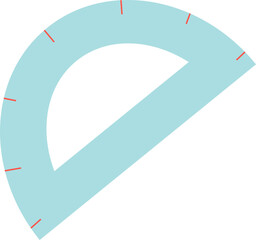 Protractor: A protractor is a simple tool used to measure angles. This image captures the essence of precision and geometric understanding. 