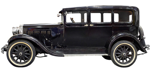 Vintage car isolated on transparent
