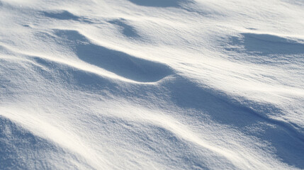 Snow ripple texture in soft winter light creating calm serene pattern