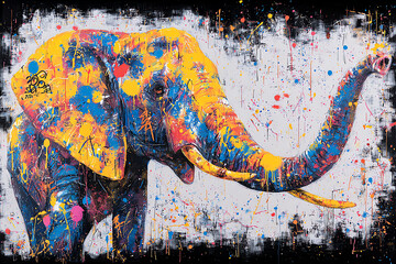 street graffiti, AI generated