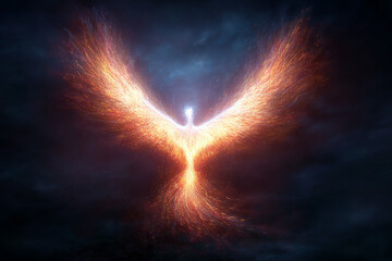 phoenix bird, AI generated