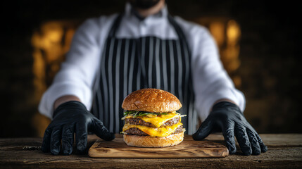 gourmet burger, AI generated