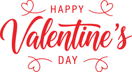 Happy Valentine's Day Greeting Card Vector Design