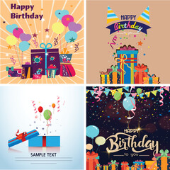 Bright Birthday Party Illustration