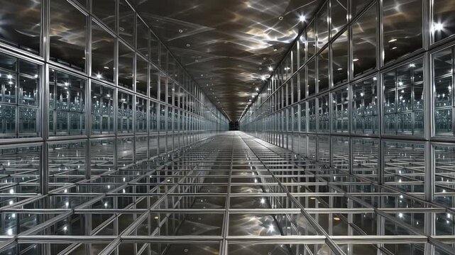 infinite tunnel of mirrors