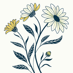 floral background with flowers