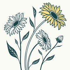 floral background with flowers