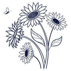 floral background with flowers