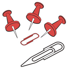 Red push pin