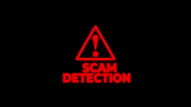A powerful visual highlighting the warning of online scams. Stay alert and protect yourself from digital fraud.