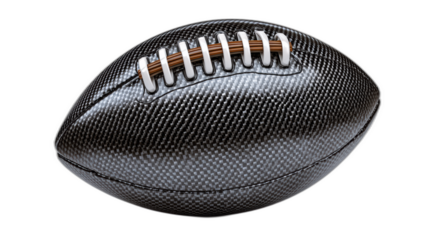 deflated american football on white background, sad emotion concept