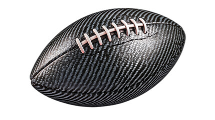deflated american football on white background, sad emotion concept