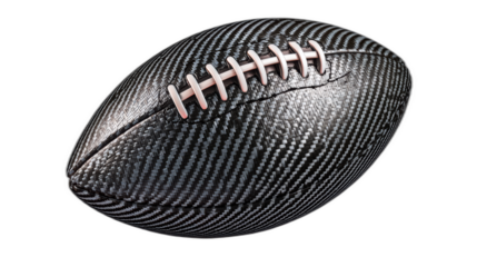 deflated american football on white background, sad emotion concept