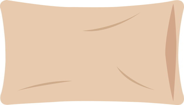 Soft pillowcase for bedding and sleep comfort, representing home textiles, bedroom essentials, and clean modern lifestyle on isolated background.