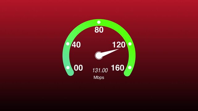 animation internet speed test 5g. holographic circle modern style technology, rotating on arrow cursor lever. Internet speed test, Internet speed testing meter animation
