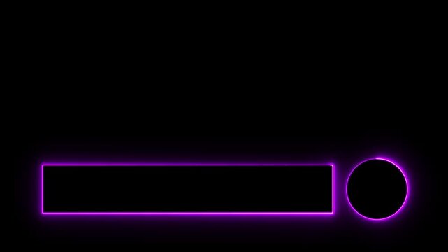 Lower thirds motion graphic elements with removal black screen background. Suitable for content information or broadcasting. Video animation. Cool simple modern-designed lower third animation.
