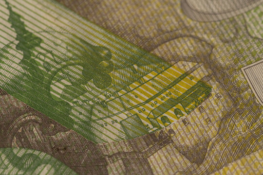 Obverse Side of Slovak 20 Korun Banknote Featuring Prince Pribina Portrait