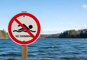 no swimming sign