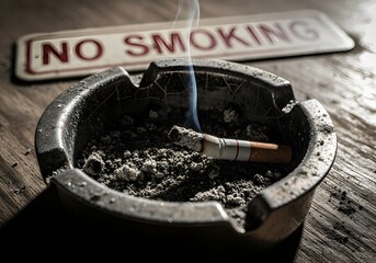 Illustration photo of the dangers of smoking, cigarette