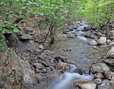 A view from the Kaz Mountains in Balikesir, Turkey.