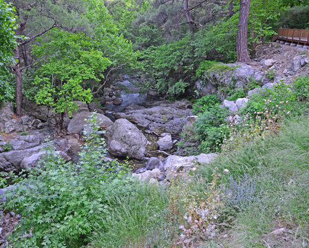 A view from the Kaz Mountains in Balikesir, Turkey.