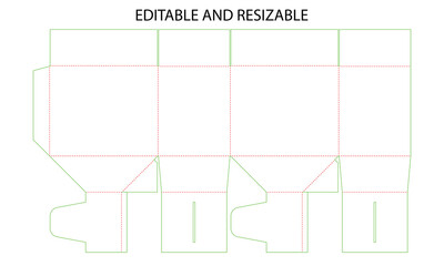 Editable and resizable template for customizable design layout