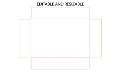 Editable and resizable template with customizable design