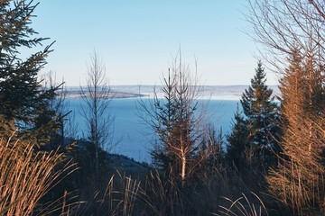 Around the Furuh&oslash;gda Hill on the eastern part of the Toten&aring;sen Hills by Lake Mj&oslash;sa, Norway, December 2025.