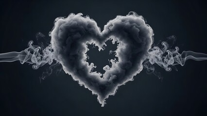 Fototapeta premium Smoky heart formation