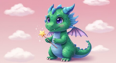 Obraz premium Cartoon dragon 