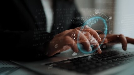 Global AI and data processing system enhances data, AI, and processing efficiency through digital network and global integration of intelligent technology Marrow - Powered by Adobe