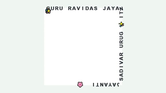 Guru Ravidas Jayanti Celebration with Decorative Border.