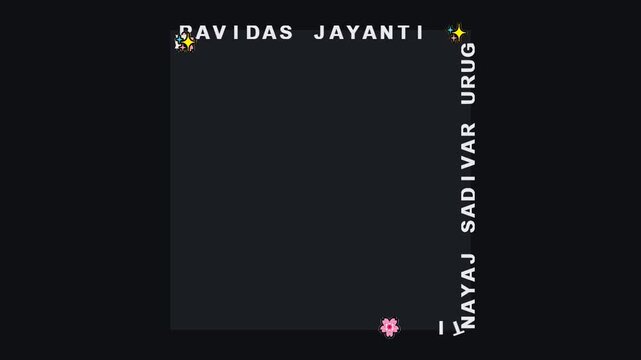 Guru Ravidas Jayanti Celebration with Decorative Border.