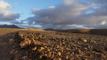 rainy day in a desert and arid place