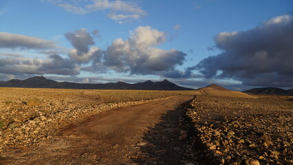 rainy day in a desert and arid place