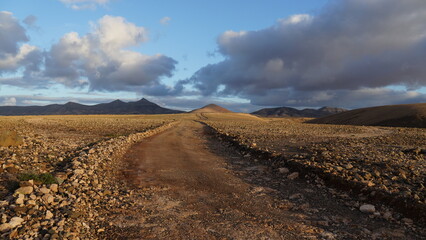 rainy day in a desert and arid place