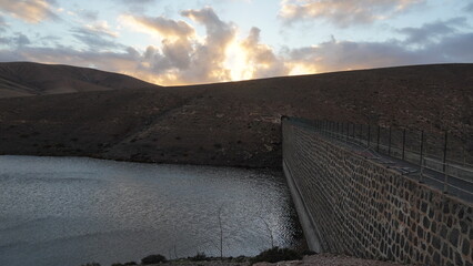rainy day in a desert and arid place