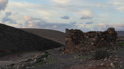 rainy day in a desert and arid place