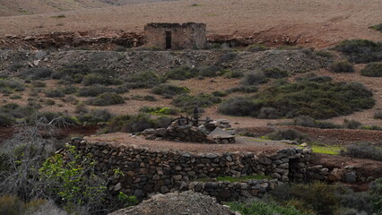 rainy day in a desert and arid place