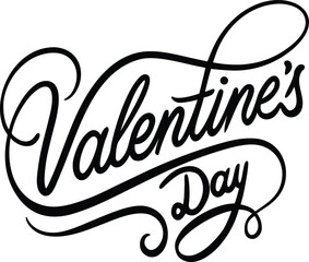 happy valentines day typography vector deign