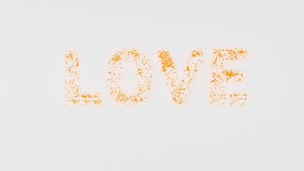 3D love concept featuring romantic heart symbols and elegant love typography, perfect for Valentine&rsquo;s Day designs, couple themes, wedding graphics, romantic branding, social media visuals, and modern 