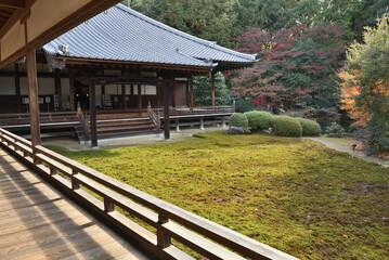随心院　晩秋の庭園(京都市山科区)